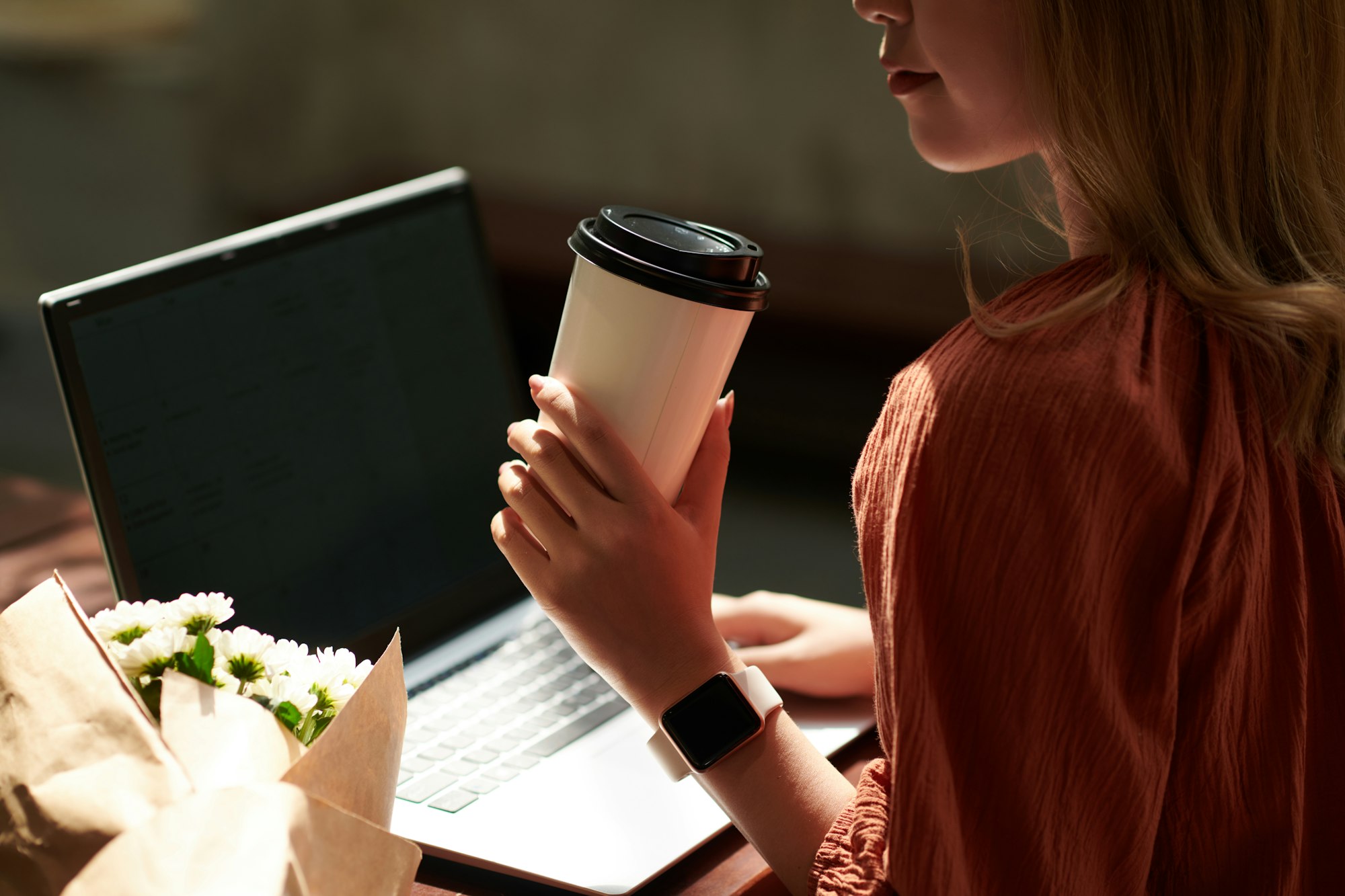 Freelancer Working on Laptop