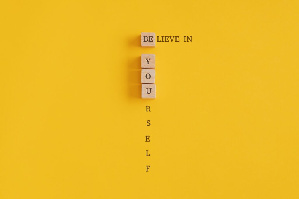 Conceptual image of being true to yourself